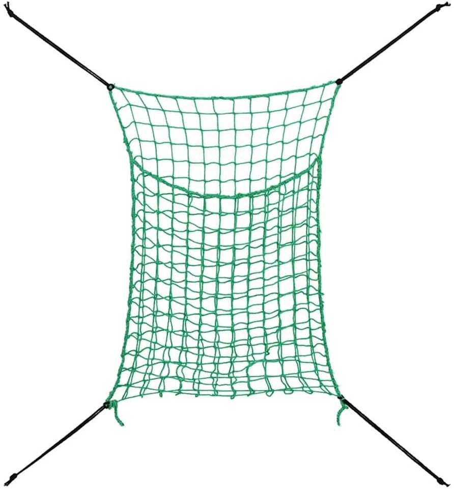 Priekabos tinklas su elastine virve, žalias, 90x60cm, PP