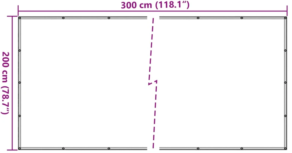 Priekabos Tinklas, Žalias, 2x3 m, HDPE