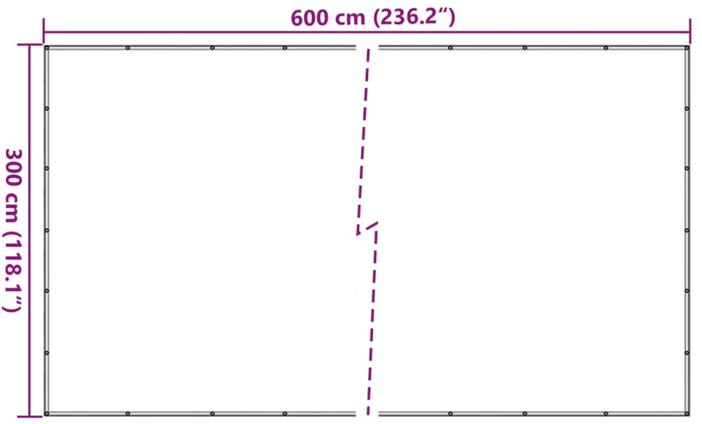 Priekabos Tinklas, Žalias, 3x6 m, HDPE