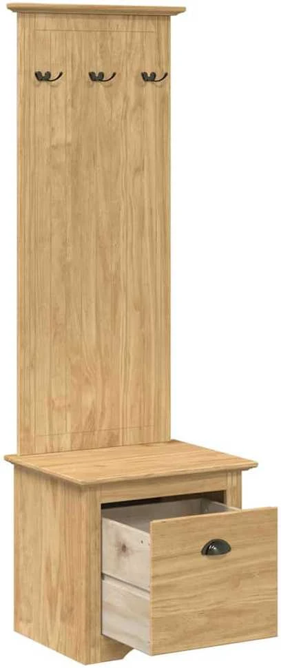 Prieškambario spintelė BODO Medus ruda 50 x 40 x 156,7 cm