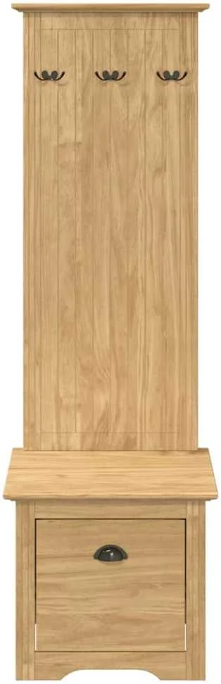 Prieškambario spintelė BODO Medus ruda 50 x 40 x 156,7 cm