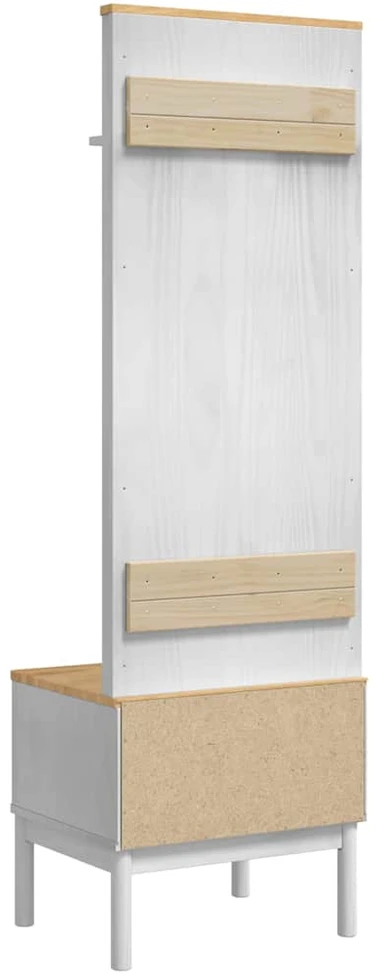 Prieškambario spintelė FLORO Balta 50 x 40 x 158 cm