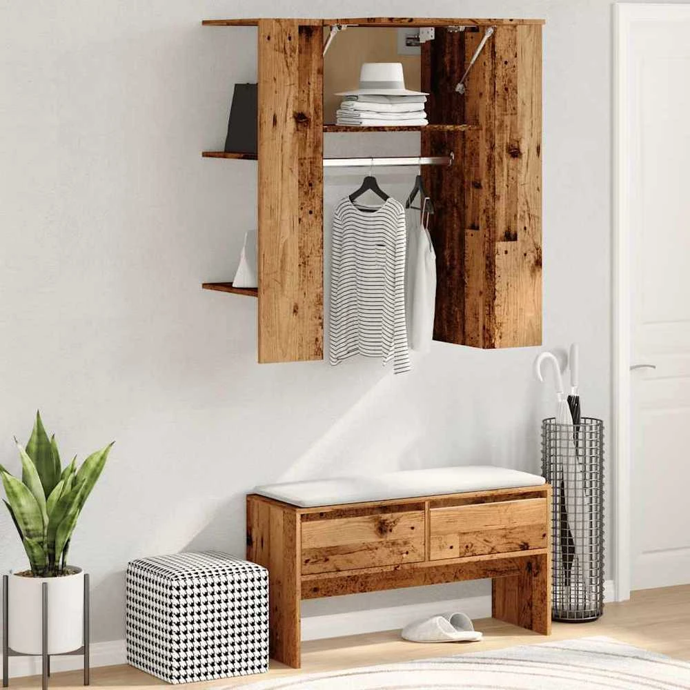 Prieškambario spintelė Old Wood 97,5x37x99cm Inžinerinė mediena