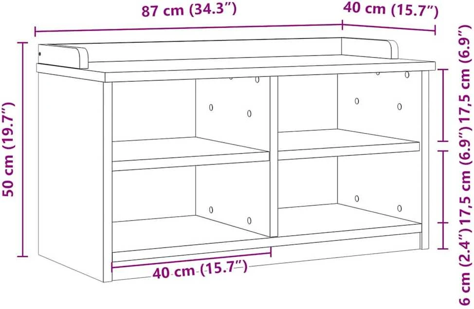 Prieškambario suoliukas SANDNES 87x40x50 pušies masyvo