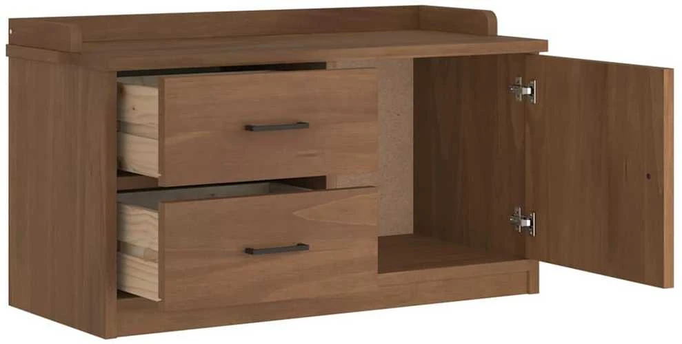 Prieškambario suoliukas SANDNES 87x40x50 pušies masyvo