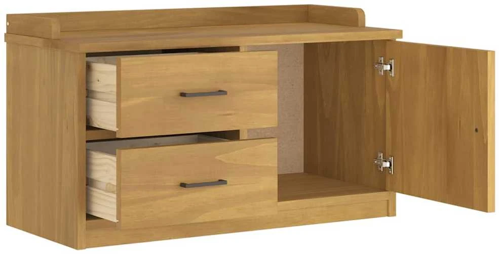 Prieškambario suoliukas SANDNES 87x40x50 pušies masyvo