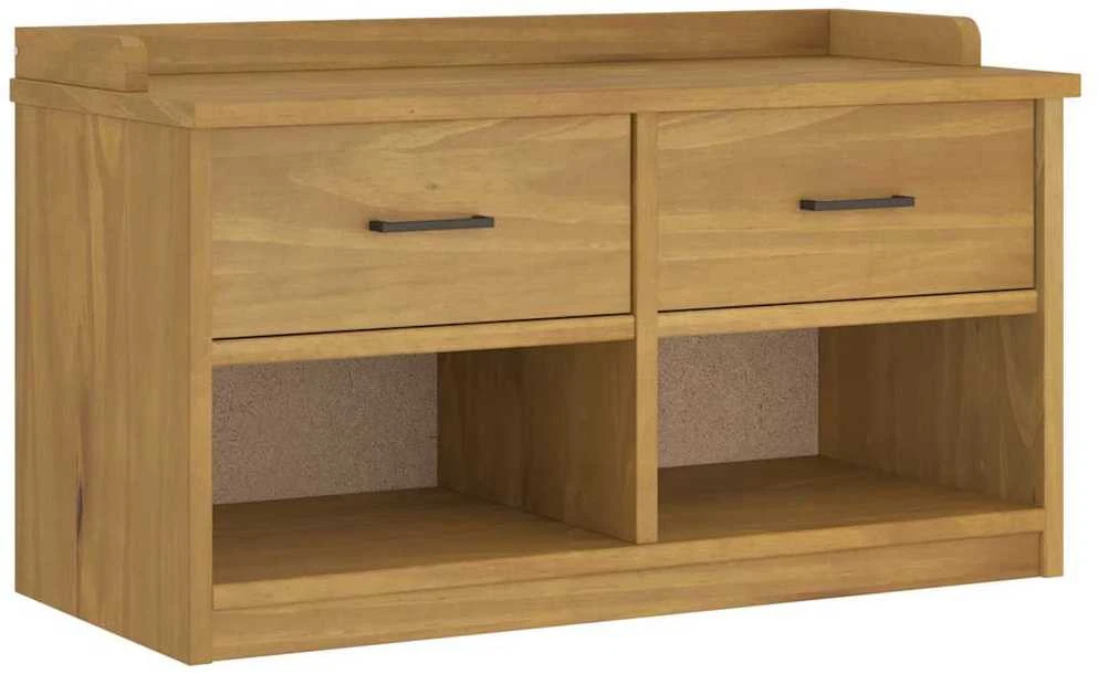 Prieškambario suoliukas SANDNES 87x40x50 pušies masyvo