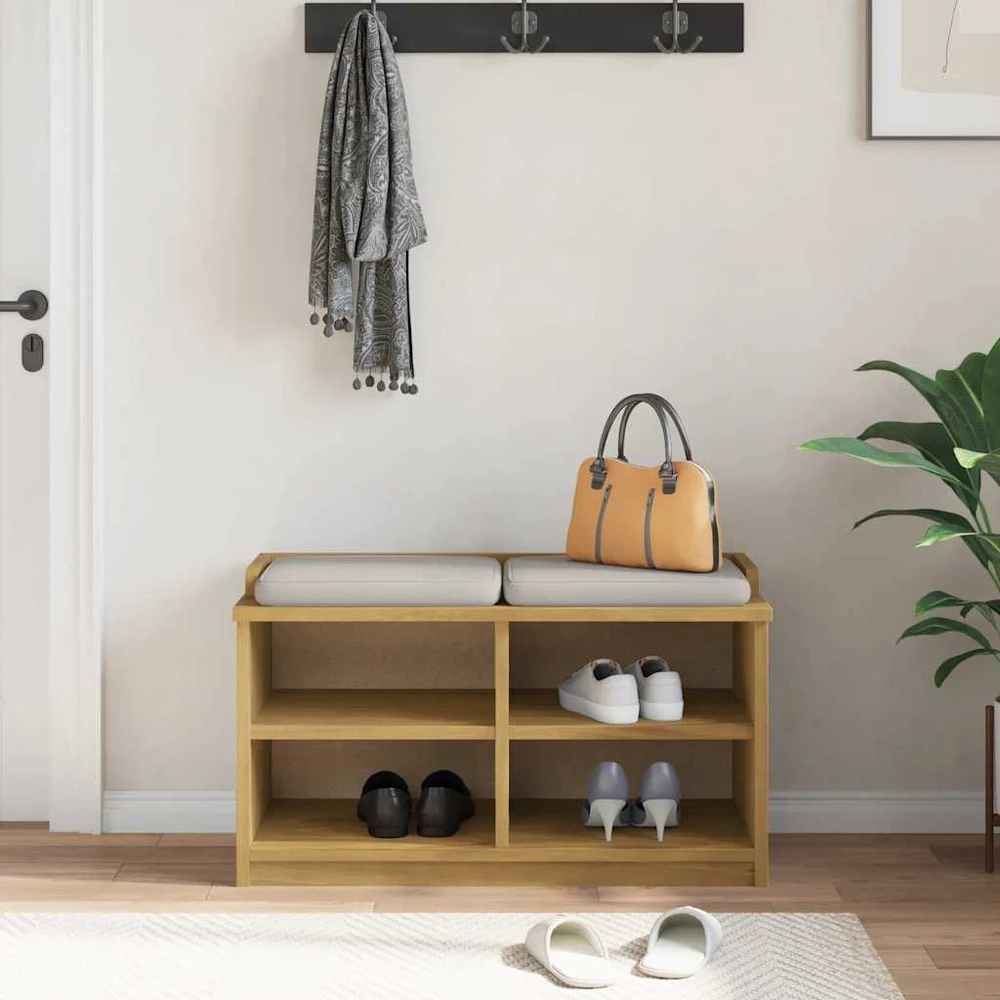 Prieškambario suoliukas SANDNES 87x40x50 pušies masyvo