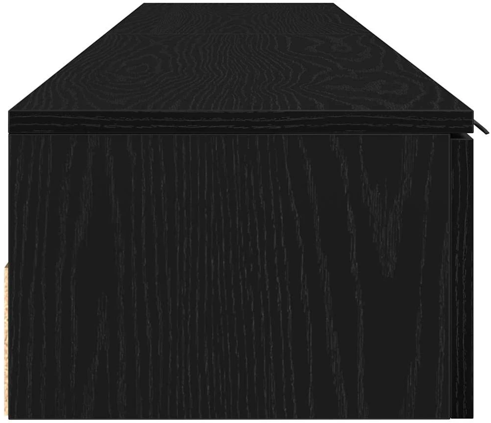 Prikabinama spinta 2 vnt. Juodas ąžuolas 102 x 30 x 20 cm