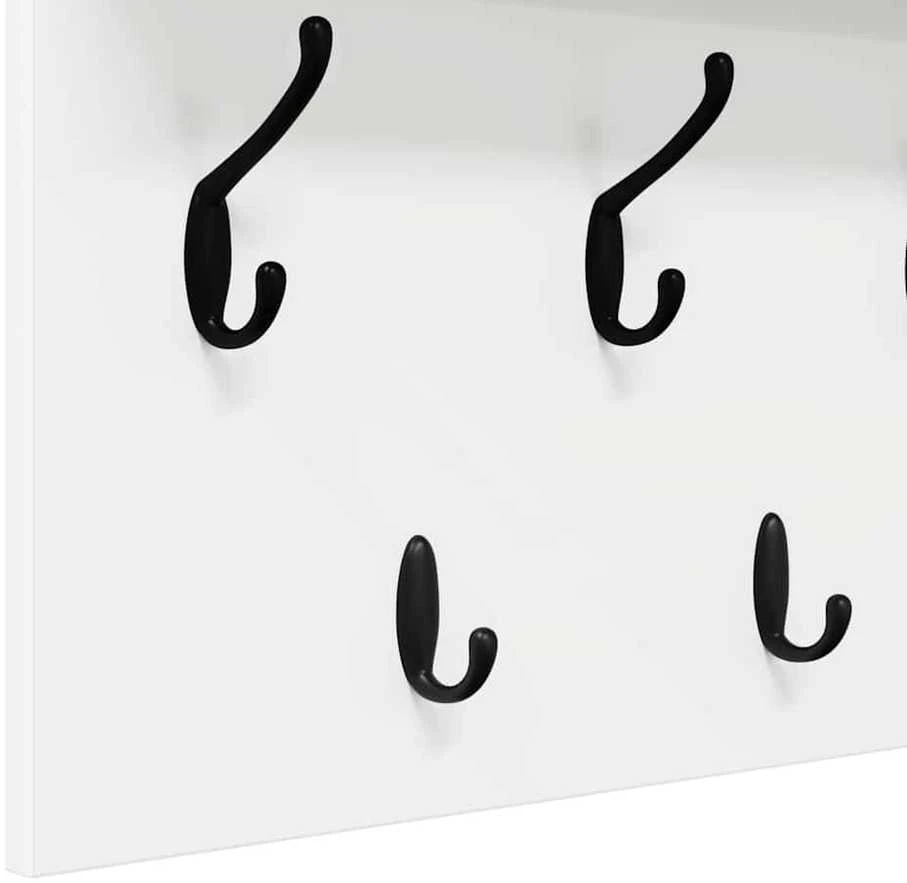 Prikabinamas paltas Sieninis Balta 100 x 40 x 12 cm