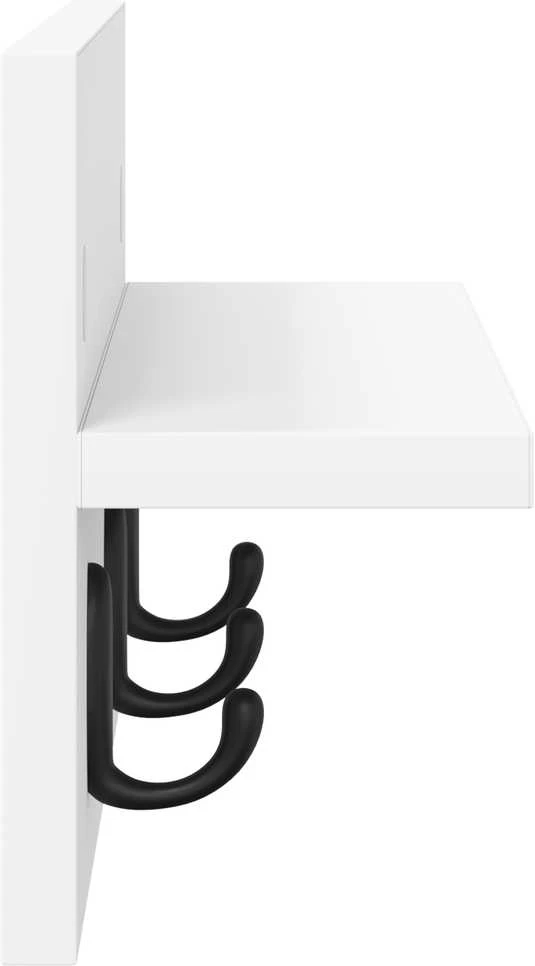 Prikabinamas paltas Sieninis Balta 40 x 10,5 x 18 cm