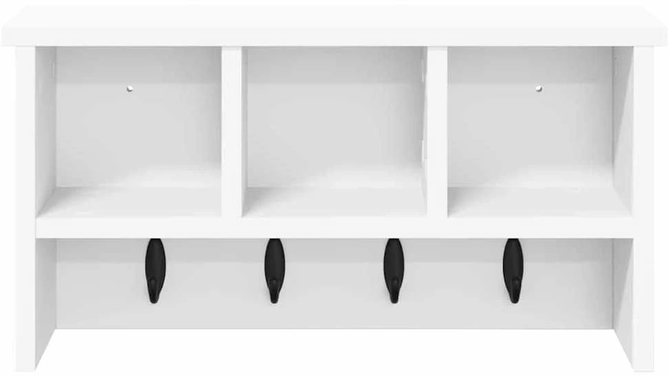 Prikabinamas paltas Sieninis Balta 50 x 16 x 26 cm