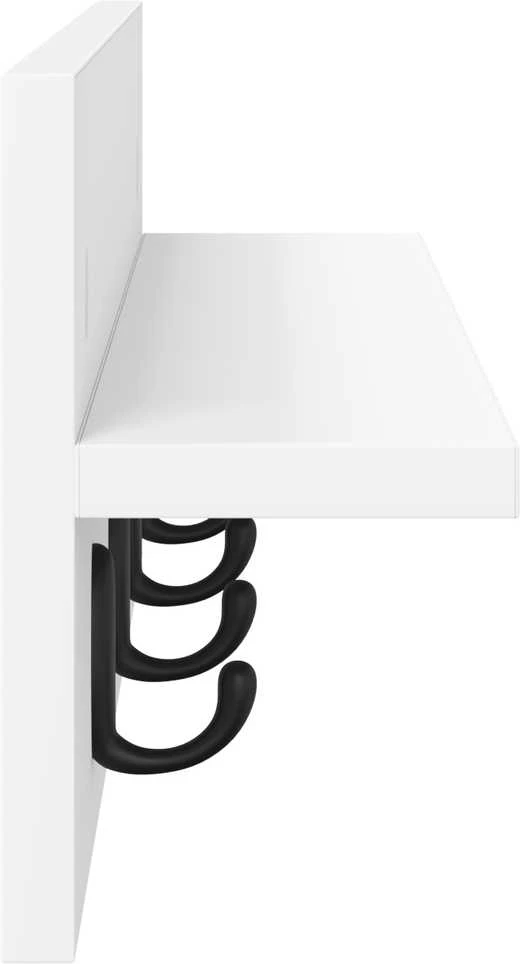 Prikabinamas paltas Sieninis Balta 60 x 10,5 x 18 cm