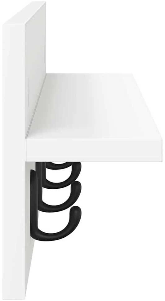 Prikabinamas paltas Sieninis Balta 60 x 10,5 x 18 cm
