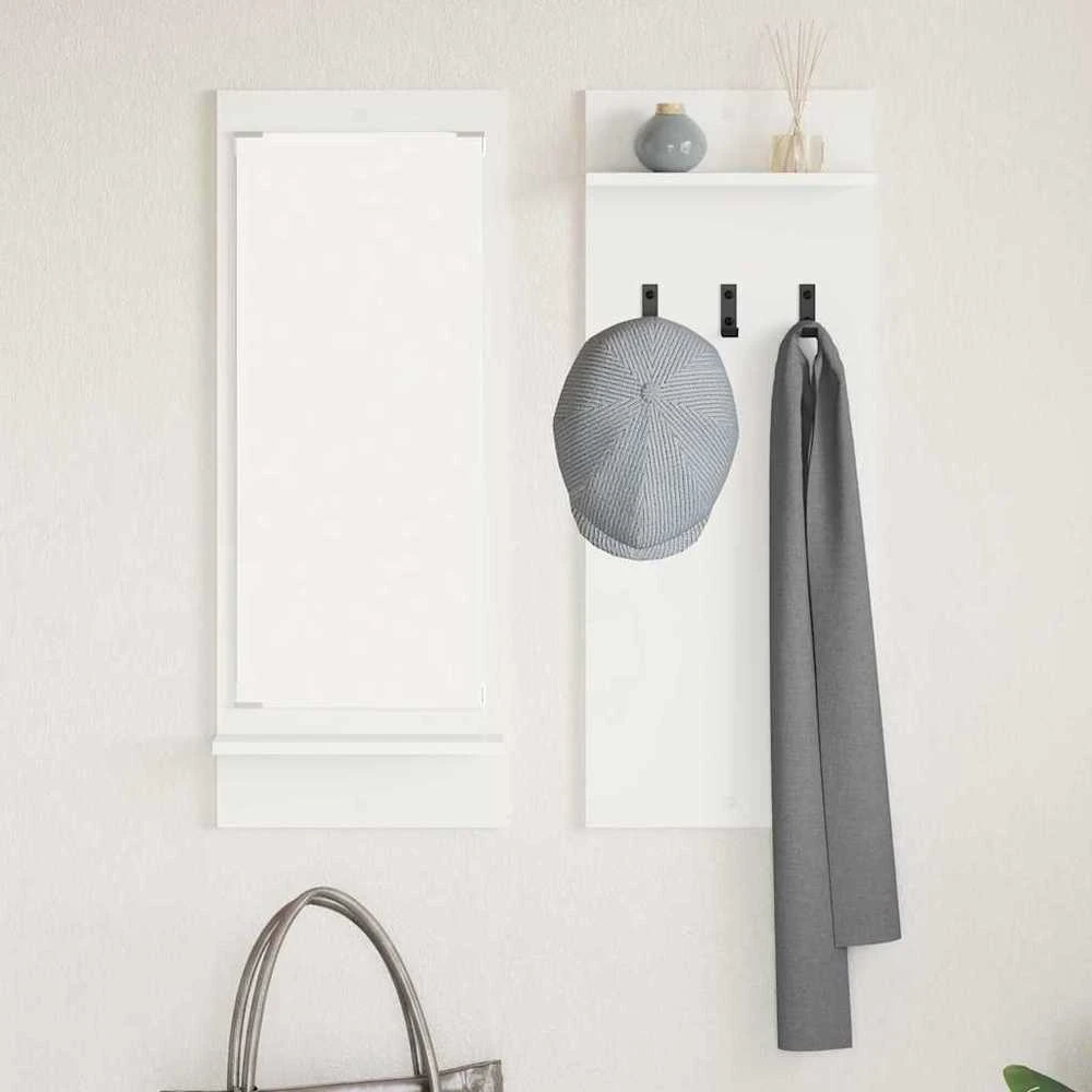Prikabinamas paltas Sieninis Balta 70 x 10 x 90 cm
