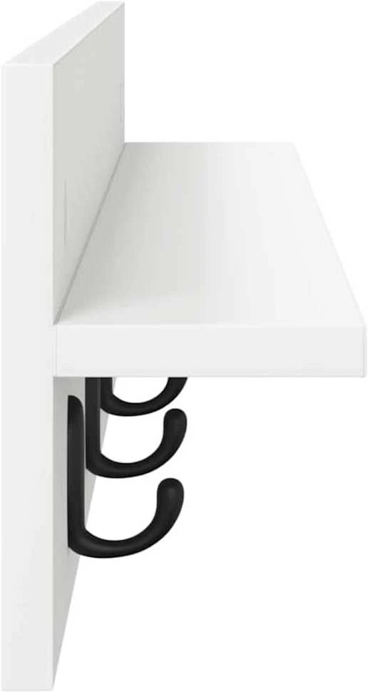 Prikabinamas paltas Sieninis Balta 80 x 10,5 x 18 cm