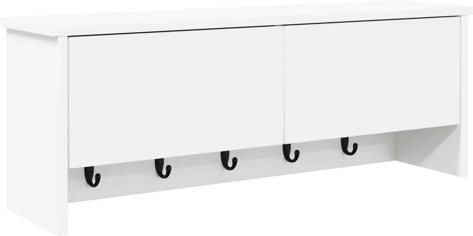 Prikabinamas paltas Sieninis Balta 80 x 20 x 30 cm