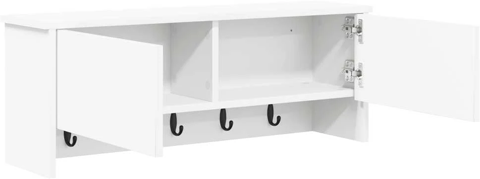 Prikabinamas paltas Sieninis Balta 80 x 20 x 30 cm