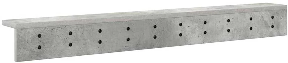 Prikabinamas paltas Sieninis Betono pilka 100 x 10,5 x 10,5 cm