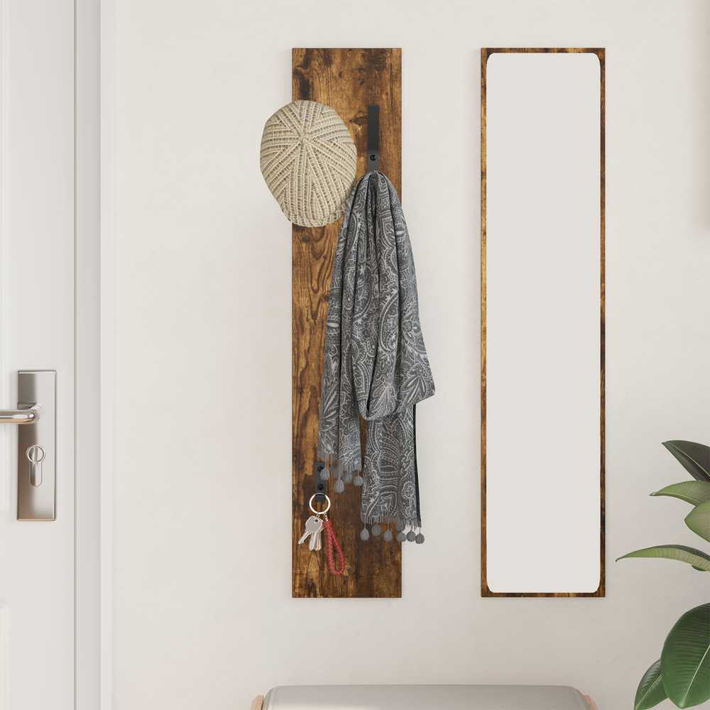 Prikabinamas paltas Sieninis Rūkyta ąžuolas 20 x 1,5 x 100 cm