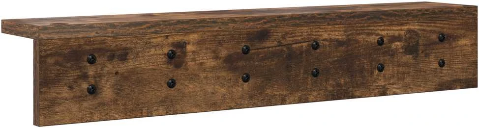 Prikabinamas paltas Sieninis Rūkyta ąžuolas 60 x 10,5 x 10,5 cm