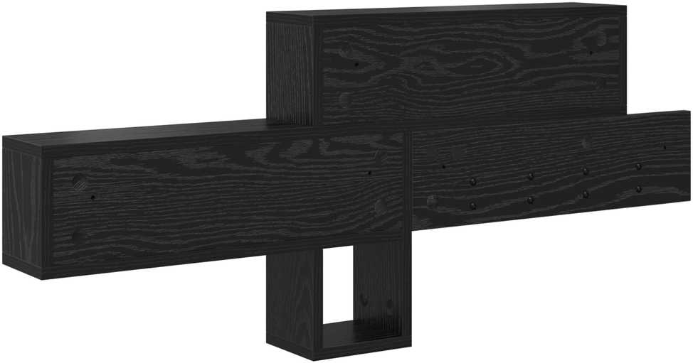 Prikabinamas paltas Sieninis Juodas ąžuolas 100 x 12 x 43,5 cm