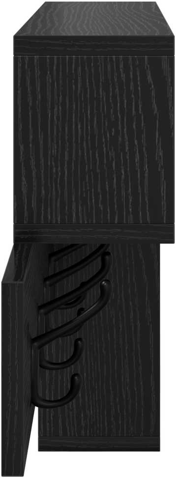 Prikabinamas paltas Sieninis Juodas ąžuolas 100 x 12 x 43,5 cm