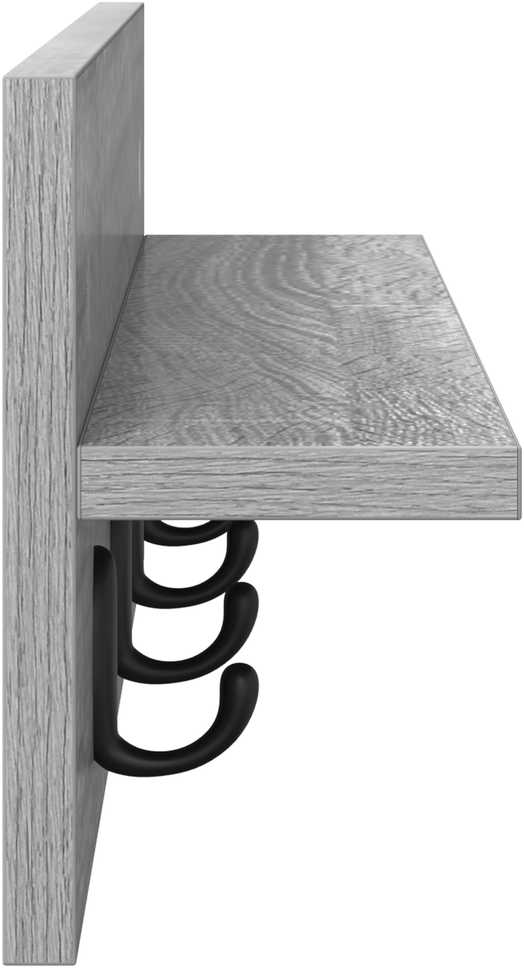 Prikabinamas paltas Sieninis Pilkas Sonoma 60 x 10,5 x 18 cm