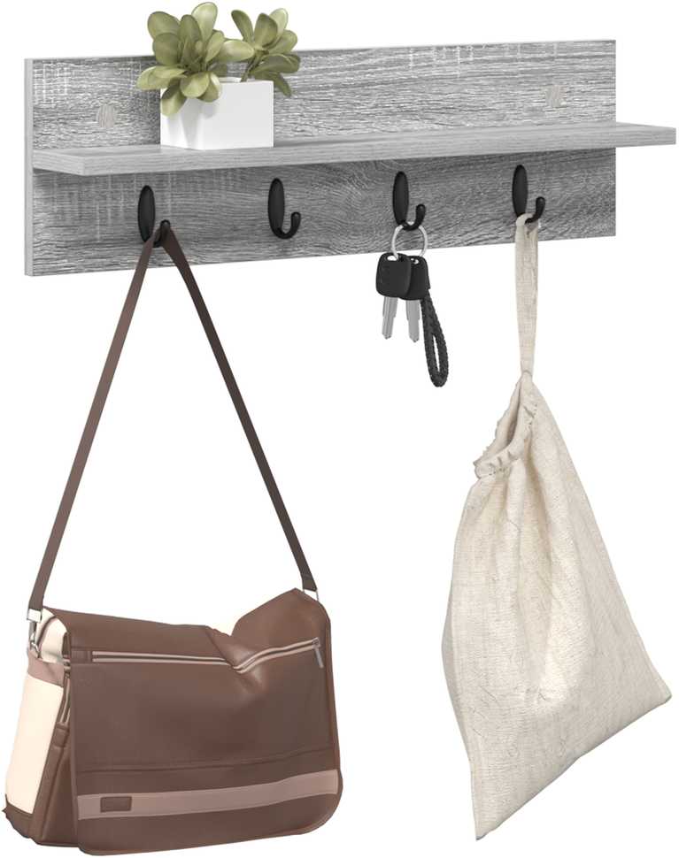 Prikabinamas paltas Sieninis Pilkas Sonoma 60 x 10,5 x 18 cm