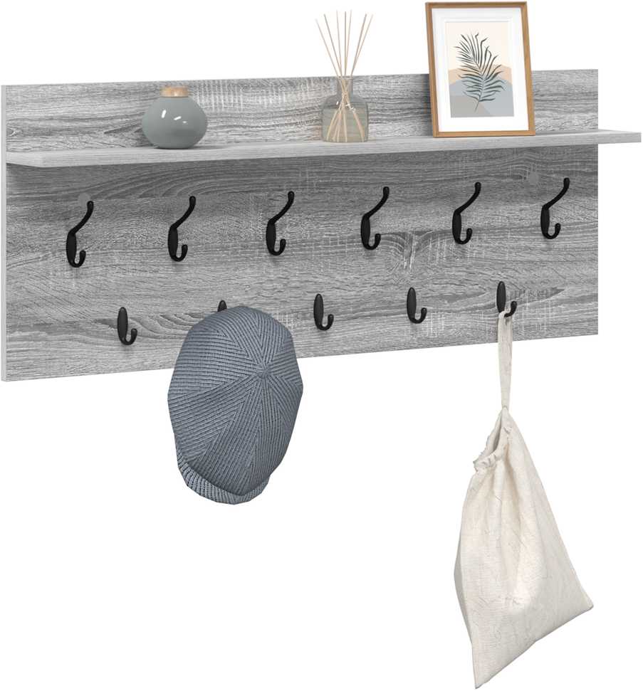 Prikabinamas paltas Sieninis Pilkas Sonoma 100 x 40 x 12 cm