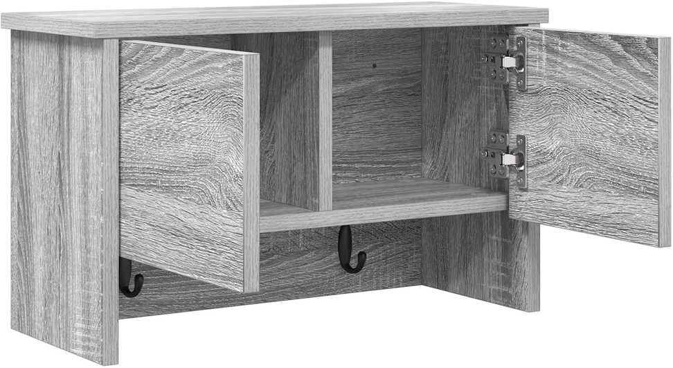 Prikabinamas paltas Sieninis Pilkas Sonoma 50 x 20 x 30 cm