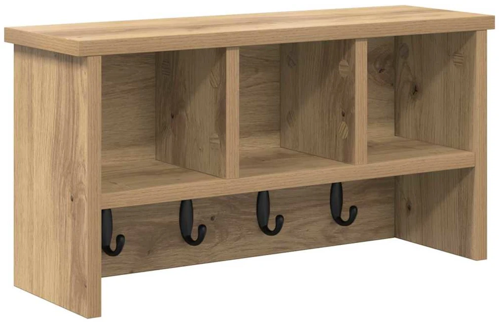 Prikabinamas paltas Sieninis Amatininkų ąžuolas 50 x 16 x 26 cm
