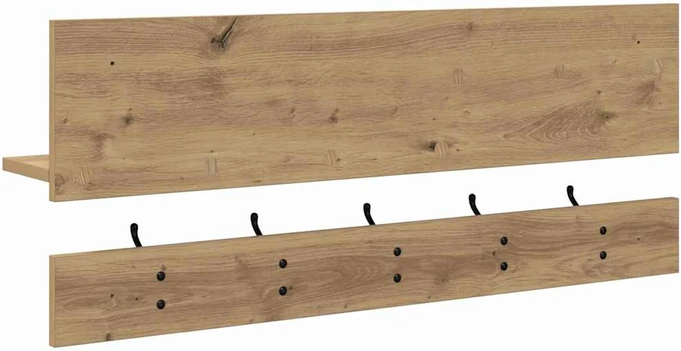 Prikabinamas paltas Sieninis Amatininkų ąžuolas 90 x 15 x 36 cm