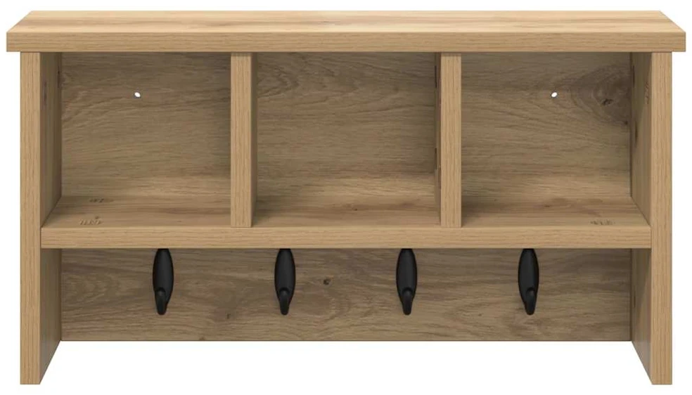 Prikabinamas paltas Sieninis Amatininkų ąžuolas 50 x 16 x 26 cm