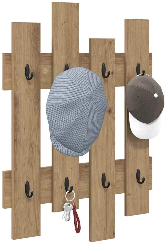 Prikabinamas paltas Sieninis Amatininkų ąžuolas 60 x 3 x 82 cm
