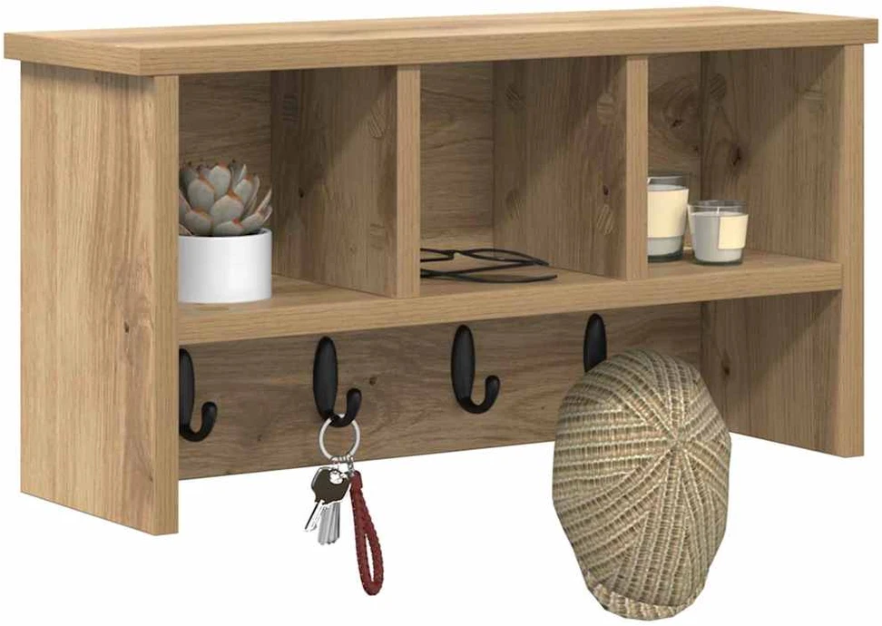 Prikabinamas paltas Sieninis Amatininkų ąžuolas 50 x 16 x 26 cm