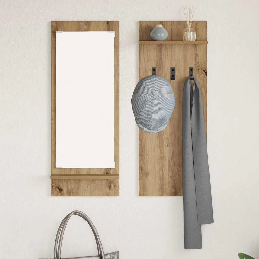 Prikabinamas paltas Sieninis Amatininkų ąžuolas 70 x 10 x 90 cm