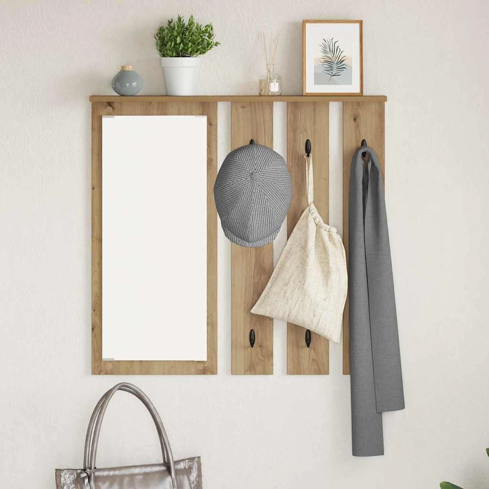 Prikabinamas paltas Sieninis artisano ąžuolo 84 x 10 x 80 cm