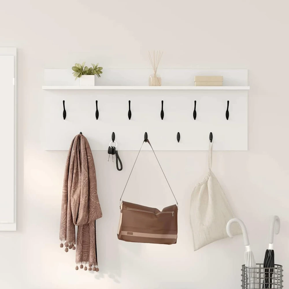 Prikabinamas paltas Sieninis Balta 100 x 40 x 12 cm