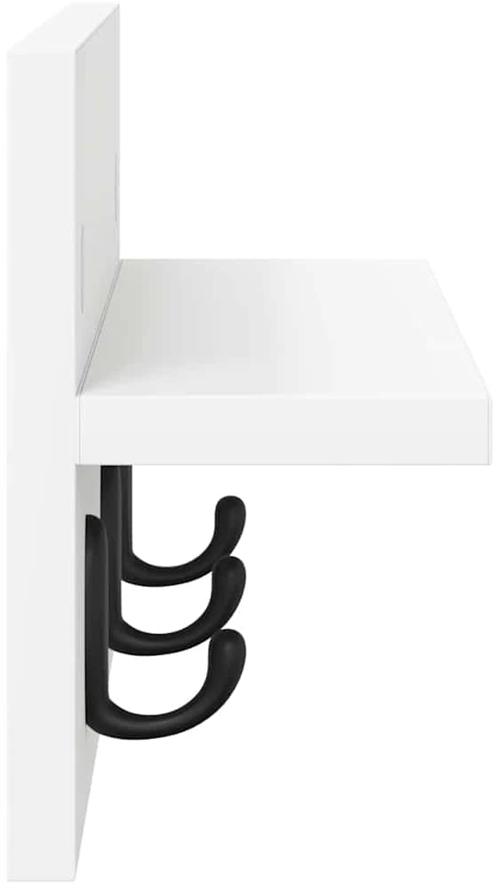 Prikabinamas paltas Sieninis Balta 40 x 10,5 x 18 cm