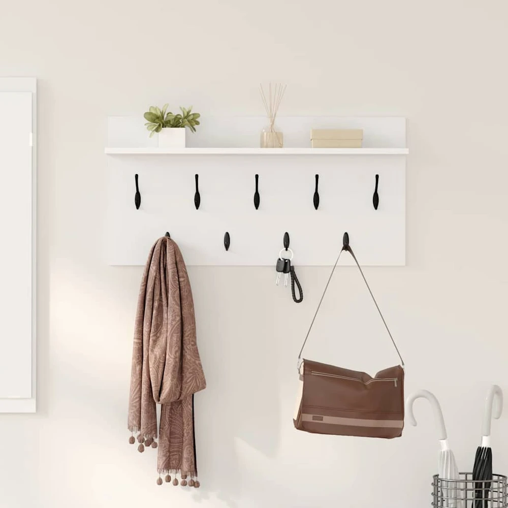 Prikabinamas paltas Sieninis Balta 80 x 40 x 12 cm