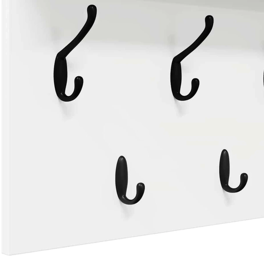 Prikabinamas paltas Sieninis Balta 80 x 40 x 12 cm