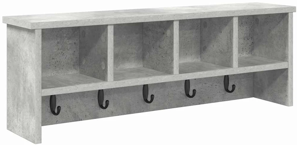 Prikabinamas paltas Sieninis Betono pilka 75 x 16 x 26 cm