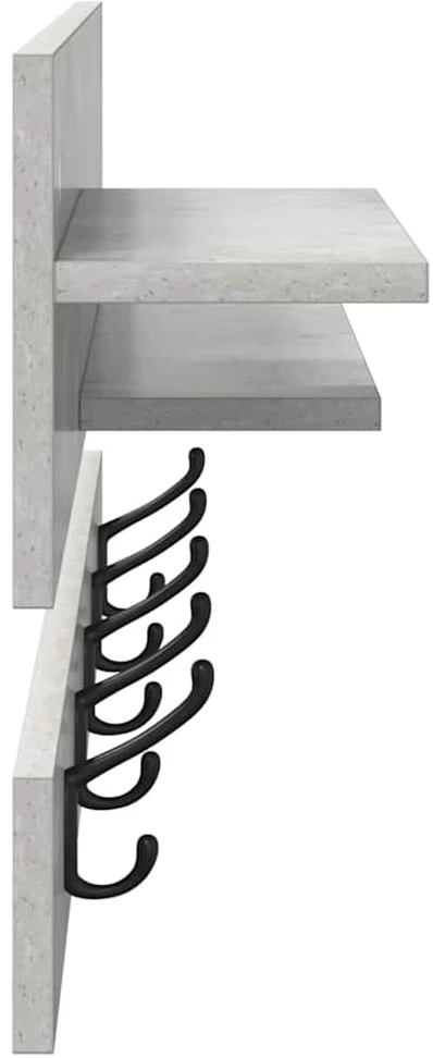 Prikabinamas paltas Sieninis Betono pilka 90 x 15 x 36 cm