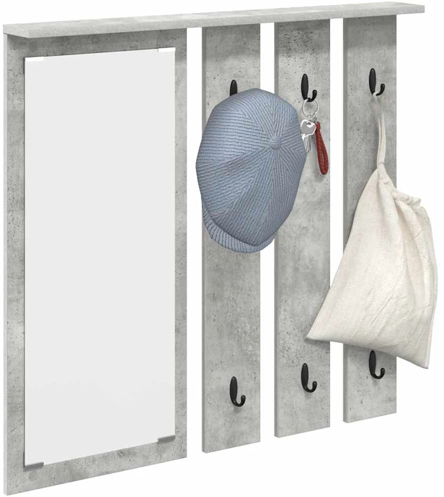 Prikabinamas paltas Sieninis Betono pilka 84 x 10 x 80 cm