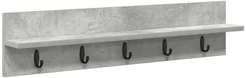Prikabinamas paltas Sieninis Betono pilka 80 x 10,5 x 18 cm