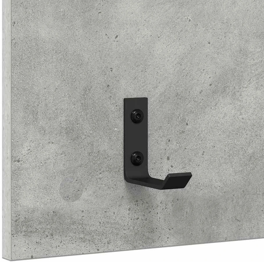 Prikabinamas paltas Sieninis Betono pilka 40 x 10 x 90 cm