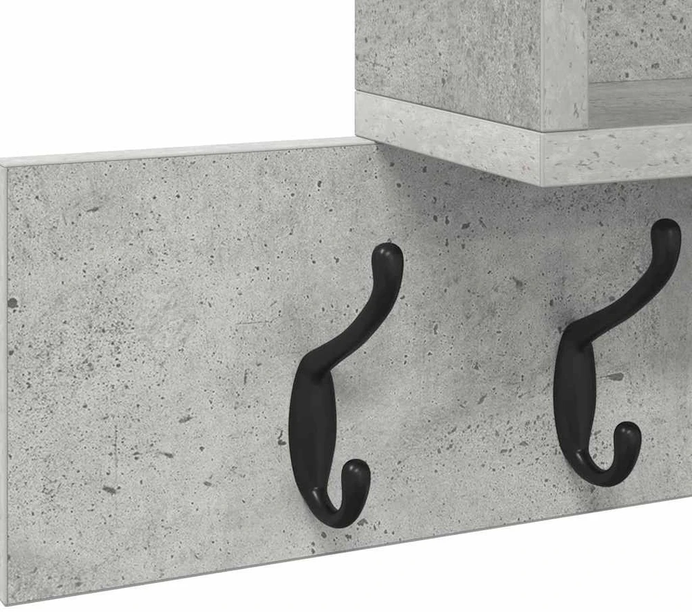 Prikabinamas paltas Sieninis Betono pilka 100 x 12 x 43,5 cm