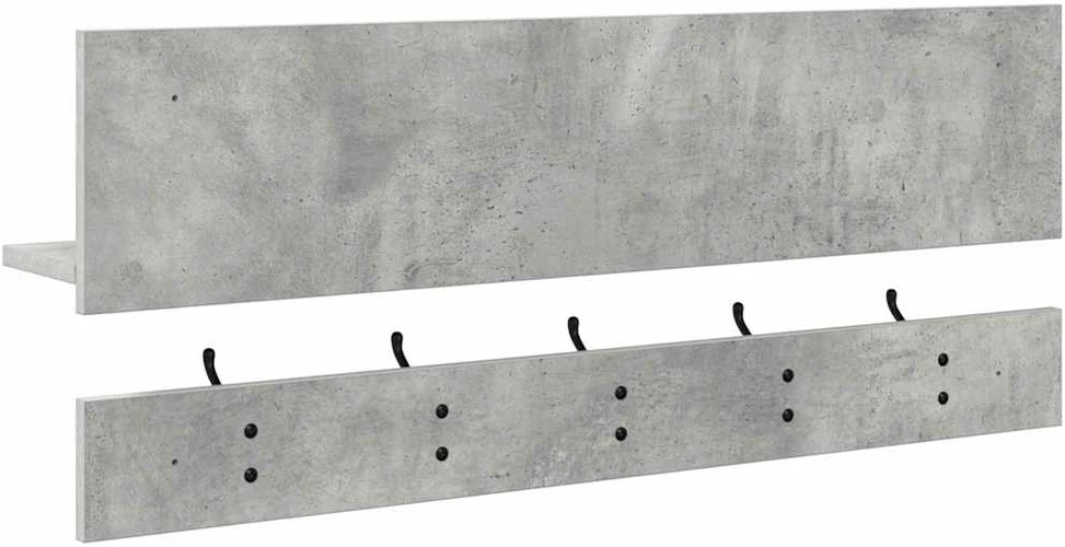 Prikabinamas paltas Sieninis Betono pilka 90 x 15 x 36 cm