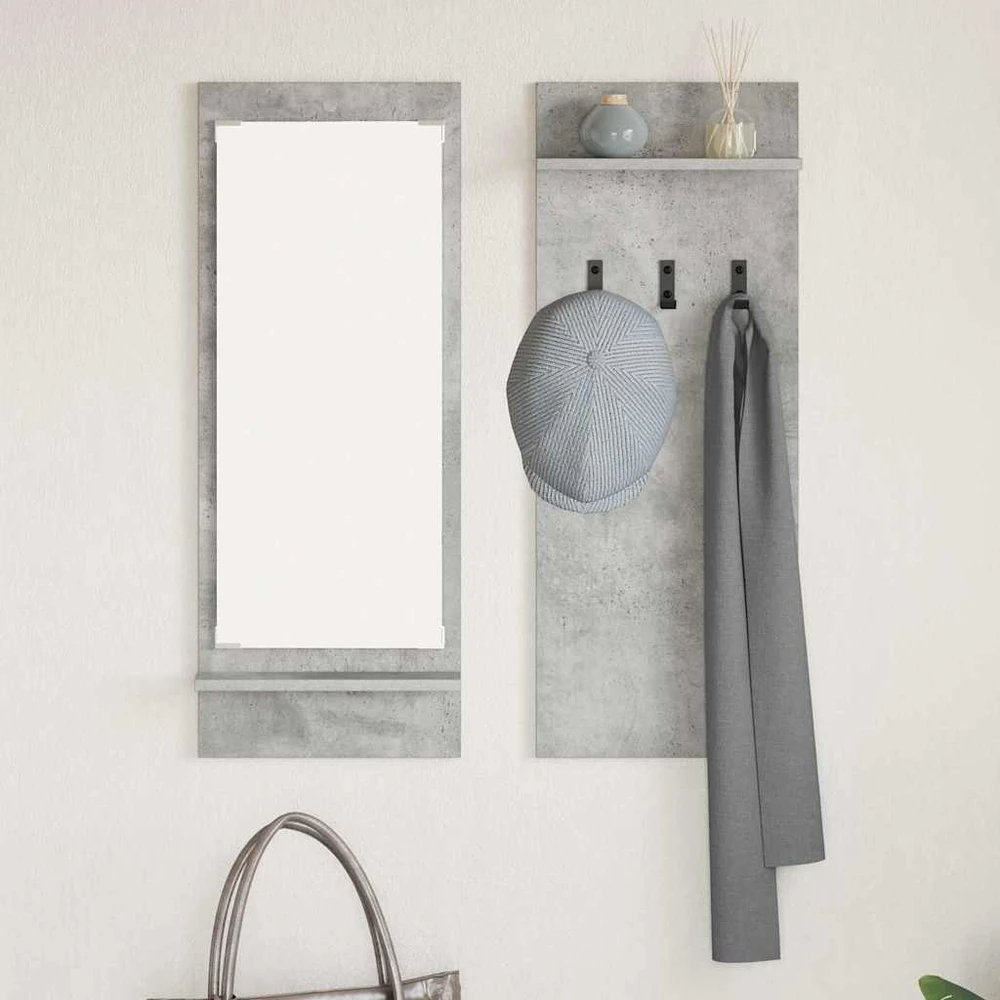 Prikabinamas paltas Sieninis Betono pilka 70 x 10 x 90 cm
